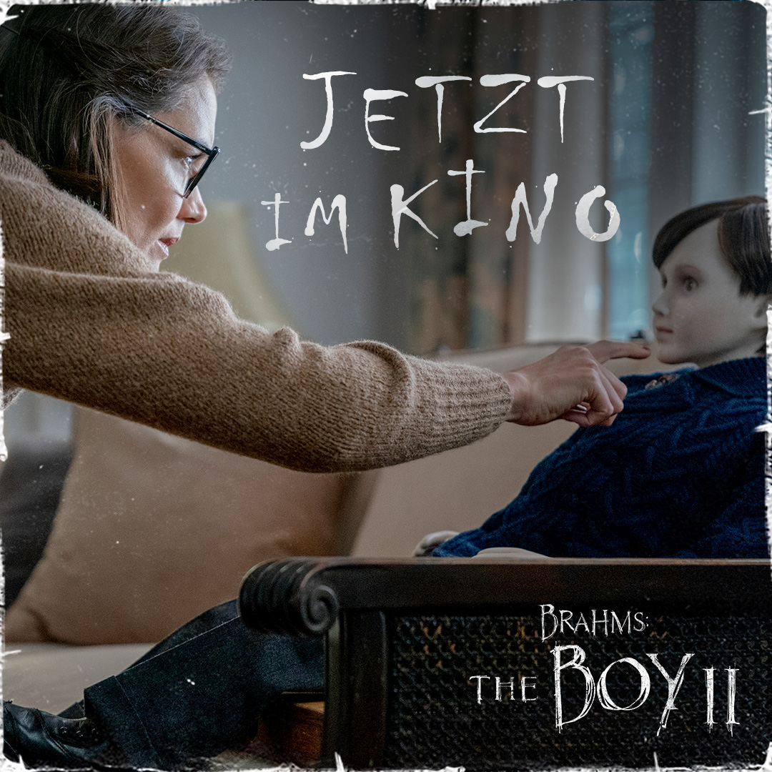 The Boy 2  Facebook Grafik mit Filmstill und Schriftzug "Jetzt im Kino"
